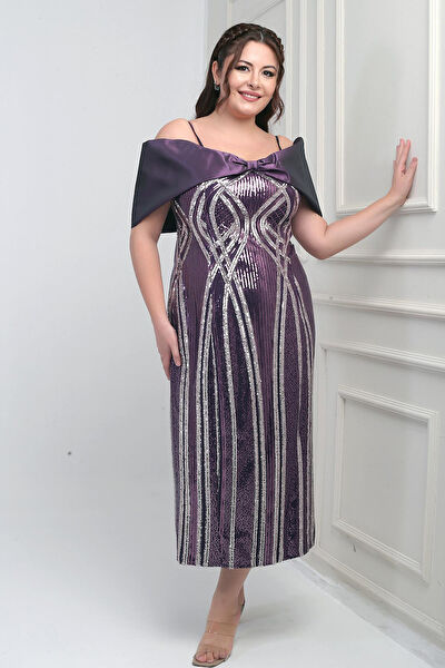 Saygı Giyim Büyük Beden Abiye Elbise