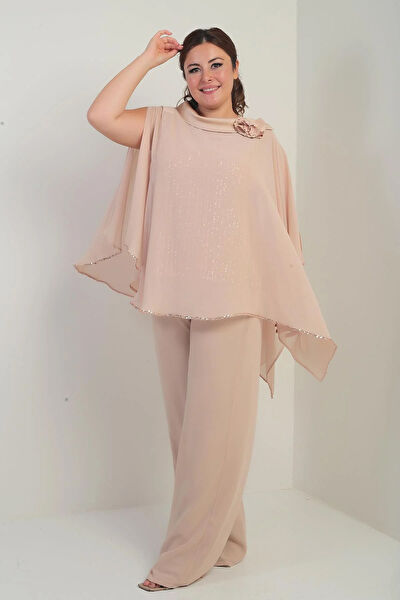 Saygı Giyim Büyük Beden Abiye Elbise