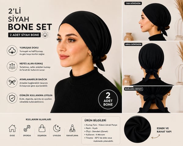 Gülümser Shop Tesettür Bone