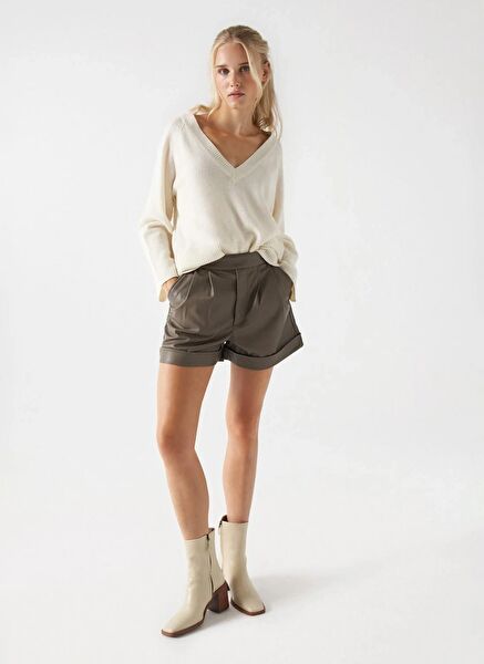 Salsa Jeans Kadın Şort, Bermuda, Kapri