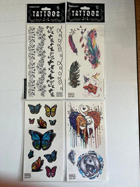 Endeks Ticaret Geçici Dövme, Şablonları