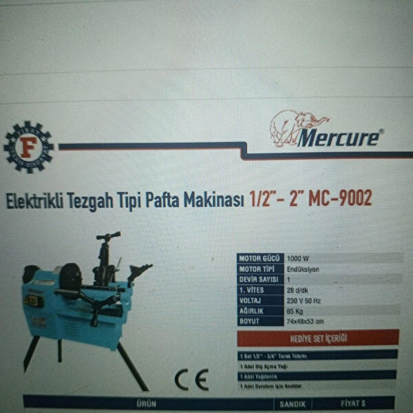 Mercure Pafta Makinesi