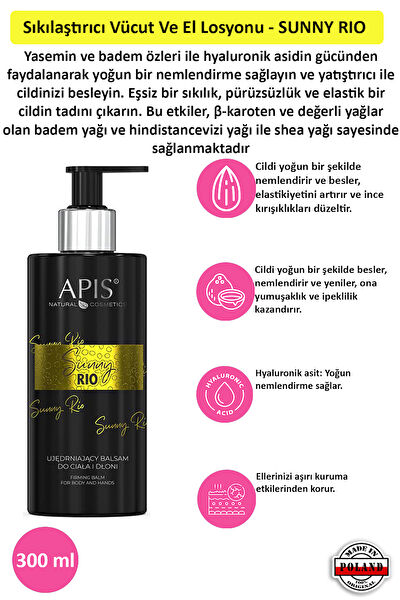 Apis Natural Cosmetics Vücut Nemlendirici Krem, Losyon