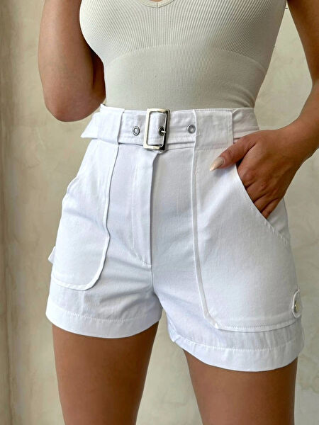 Gizmurstore Kadın Şort, Bermuda, Kapri