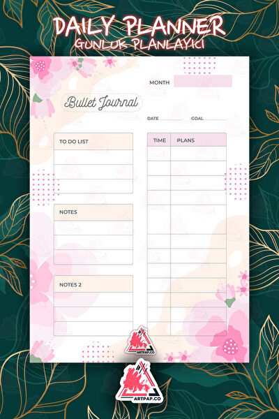 artpapco Defter, Ajanda