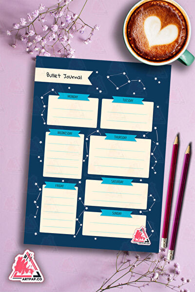 artpapco Defter, Ajanda