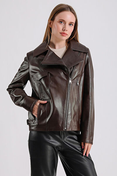 Maroquin Leather Kadın Ceket