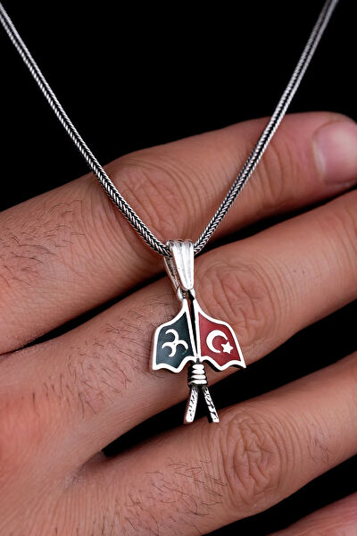 OSMANLI GÜMÜŞ Kolye, Zincir, Künye