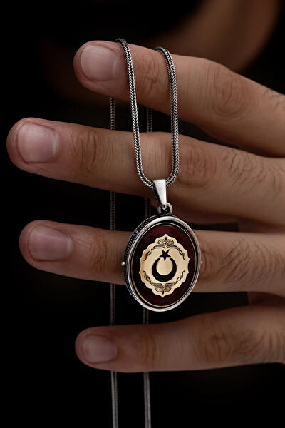 OSMANLI GÜMÜŞ Kolye, Zincir, Künye