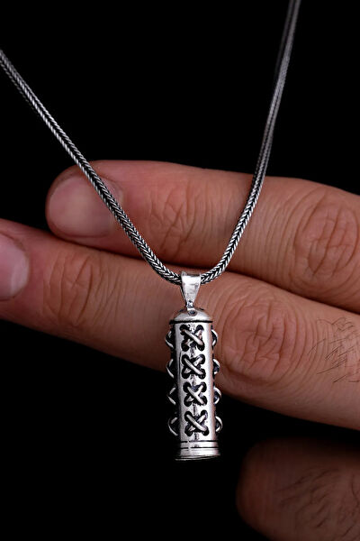 OSMANLI GÜMÜŞ Kolye, Zincir, Künye