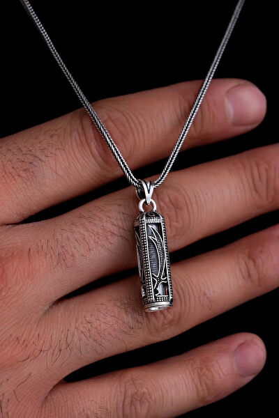 OSMANLI GÜMÜŞ Kolye, Zincir, Künye