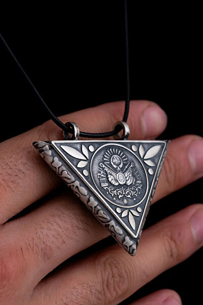 OSMANLI GÜMÜŞ Kolye, Zincir, Künye