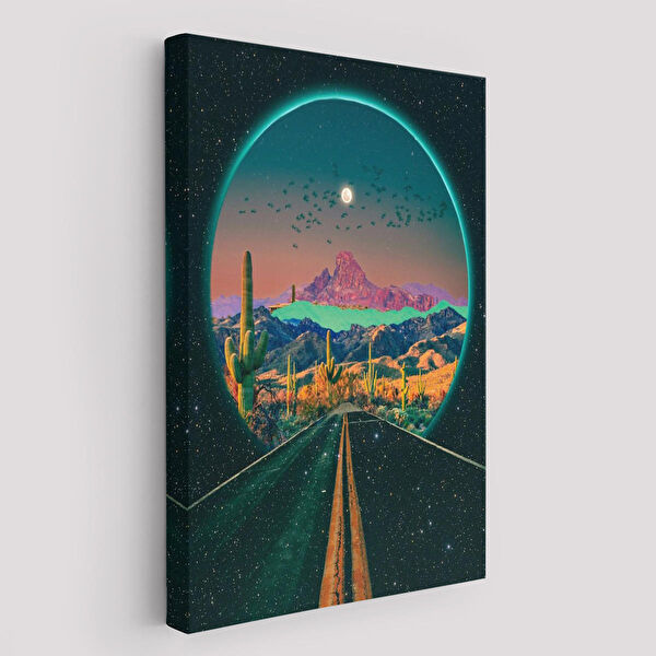 Harita Sepeti Kanvas Tablo