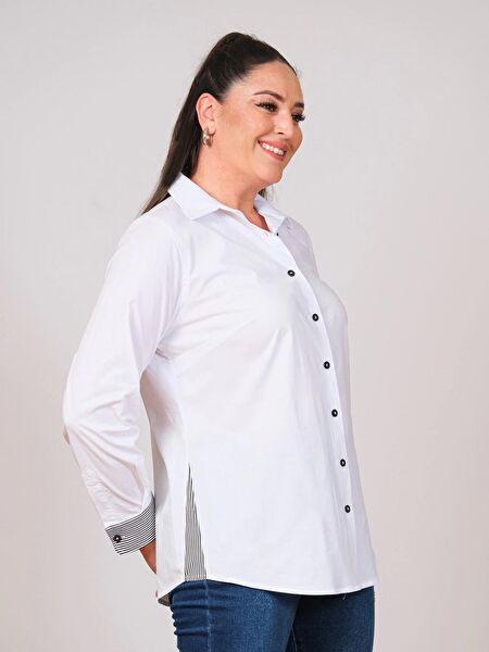 Lady Majestic Büyük Beden Gömlek