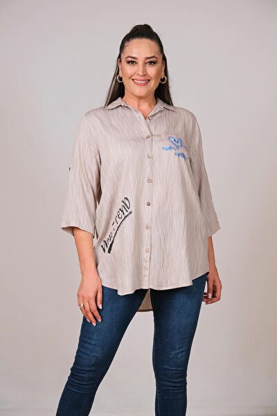 Lady Majestic Büyük Beden Gömlek