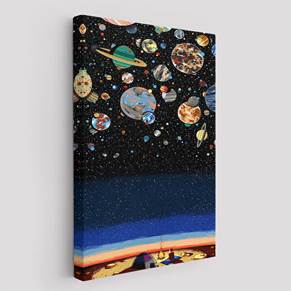 Harita Sepeti Kanvas Tablo