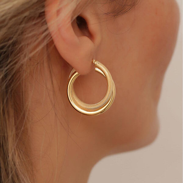 Bayar Gold Altın Küpe