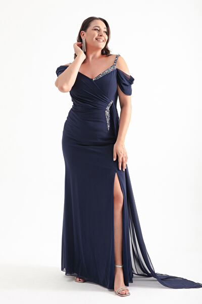 Lafaba Büyük Beden Abiye Elbise