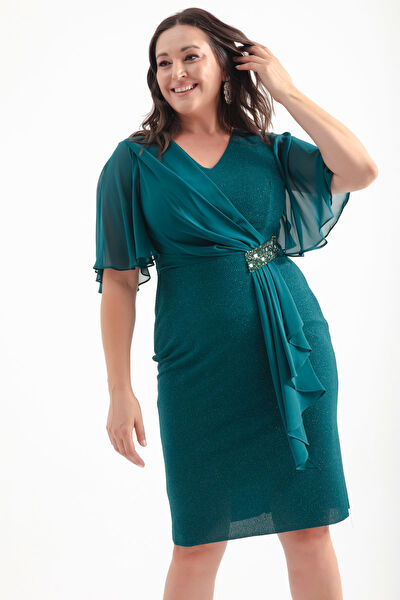 Lafaba Büyük Beden Abiye Elbise