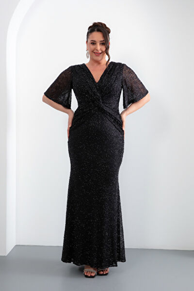 Lafaba Büyük Beden Abiye Elbise