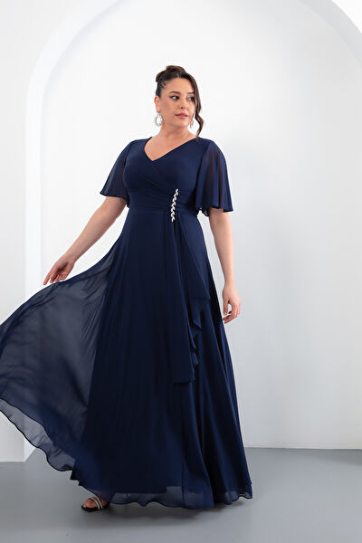 Lafaba Büyük Beden Abiye Elbise