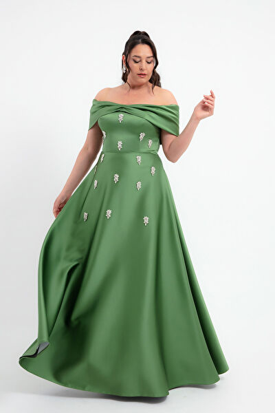 Lafaba Büyük Beden Abiye Elbise