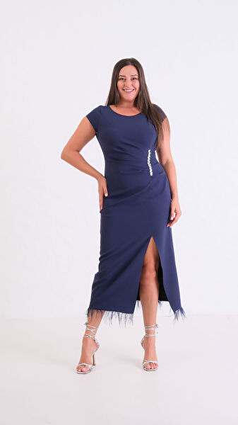 Lafaba Büyük Beden Abiye Elbise