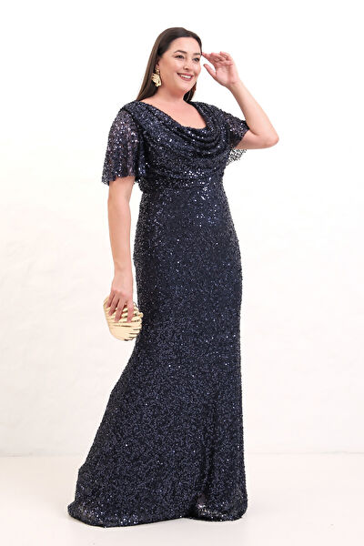 Lafaba Büyük Beden Abiye Elbise