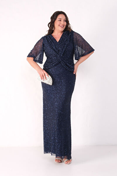 Lafaba Büyük Beden Abiye Elbise