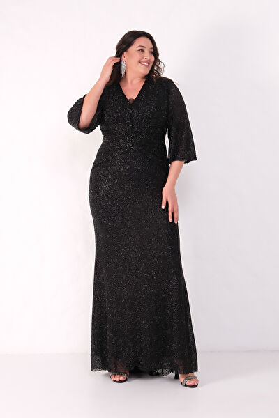 Lafaba Büyük Beden Abiye Elbise