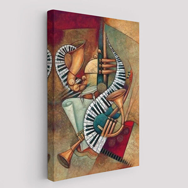 Harita Sepeti Kanvas Tablo