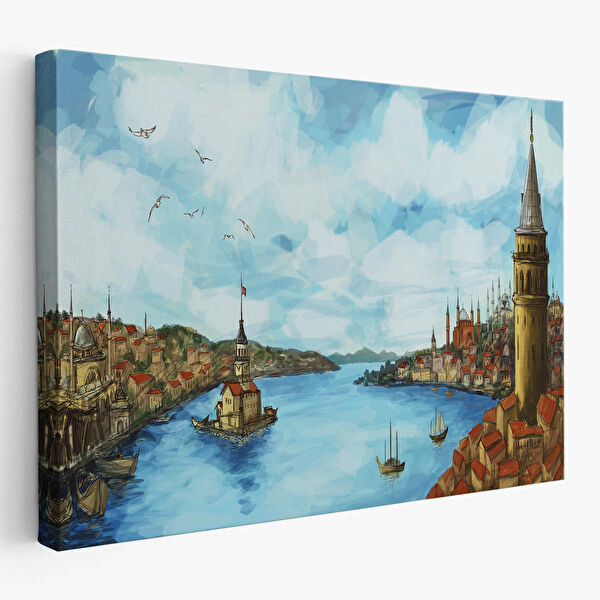 Harita Sepeti Kanvas Tablo