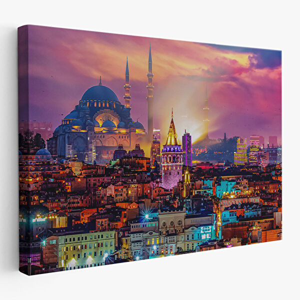 Harita Sepeti Kanvas Tablo