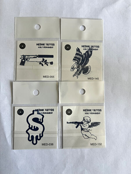 Airbrush Tattoo Geçici Dövme, Şablonları