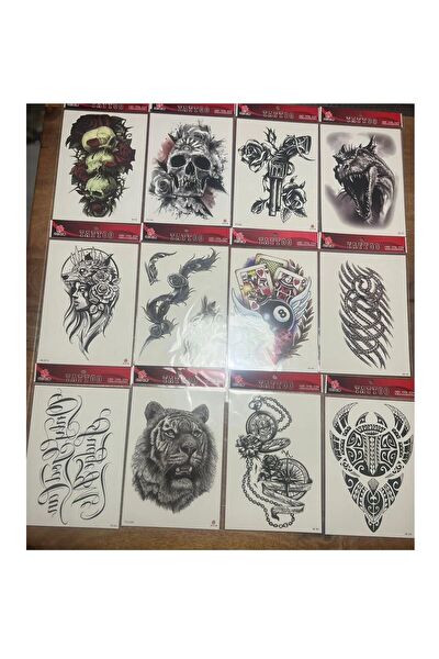 Airbrush Tattoo Geçici Dövme, Şablonları