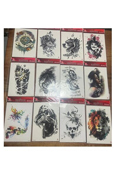 Airbrush Tattoo Geçici Dövme, Şablonları