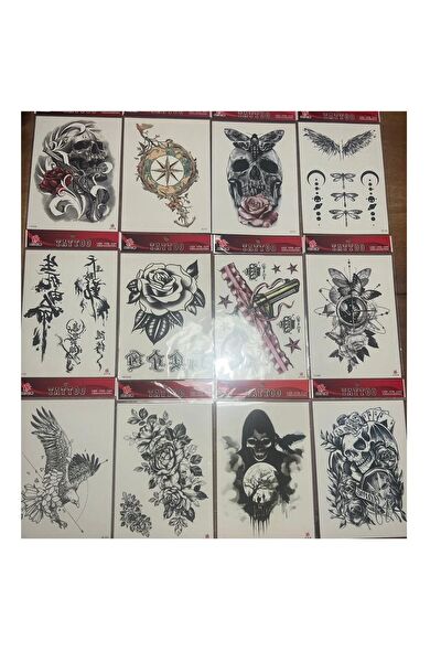 Airbrush Tattoo Geçici Dövme, Şablonları