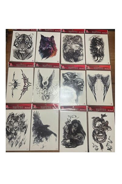 Airbrush Tattoo Geçici Dövme, Şablonları