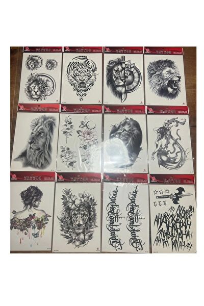 Airbrush Tattoo Geçici Dövme, Şablonları