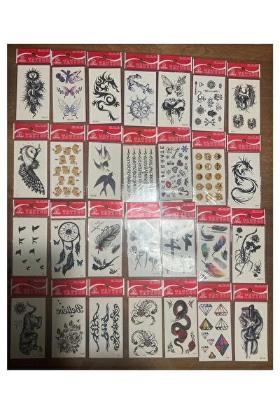 Airbrush Tattoo Geçici Dövme, Şablonları