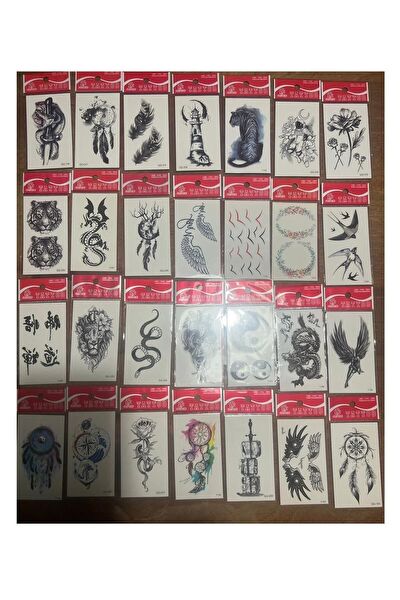 Airbrush Tattoo Geçici Dövme, Şablonları