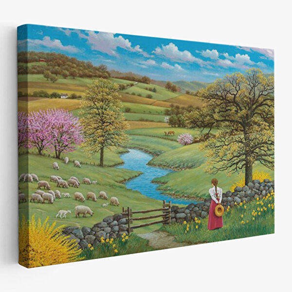 Harita Sepeti Kanvas Tablo