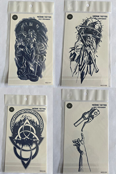 Airbrush Tattoo Geçici Dövme, Şablonları