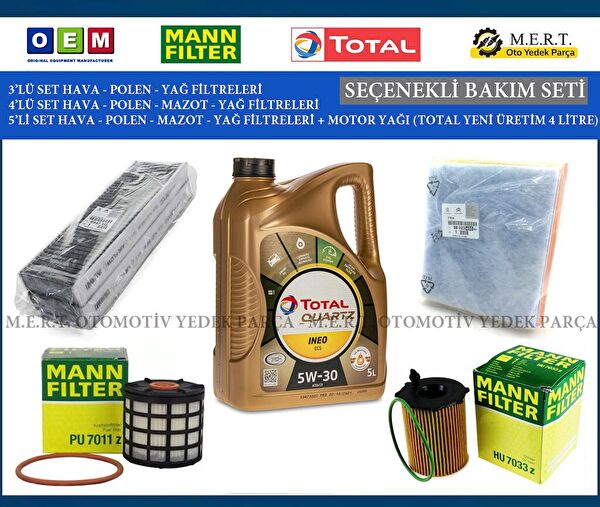 M.E.R.T. OTOMOTİV-YEDEK PARÇA Filtre Setleri
