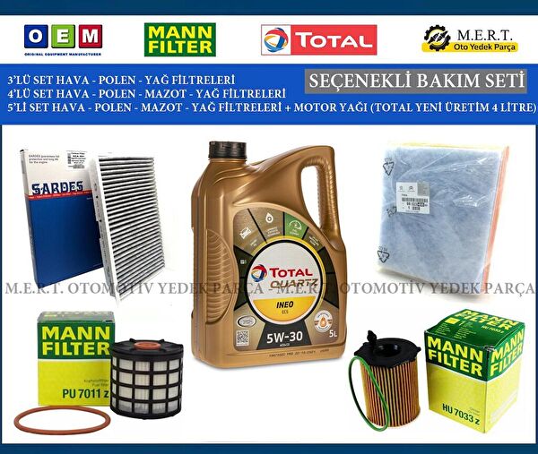 M.E.R.T. OTOMOTİV-YEDEK PARÇA Filtre Setleri