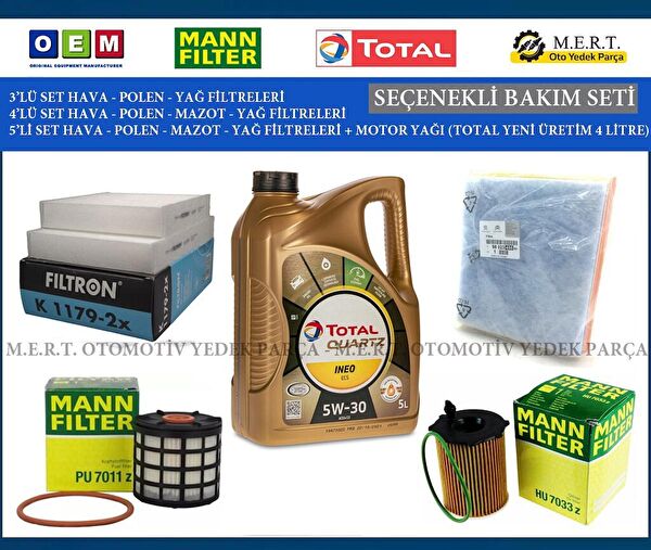 M.E.R.T. OTOMOTİV-YEDEK PARÇA Filtre Setleri
