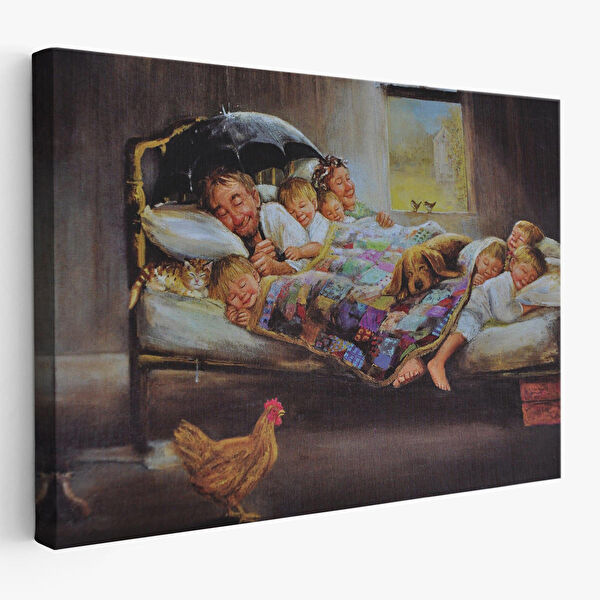 Harita Sepeti Kanvas Tablo