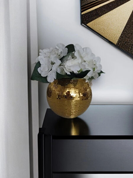 Işıltı Home Design Vazo, Saksı