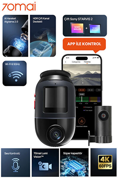 70Mai Araç İçi Kameralar