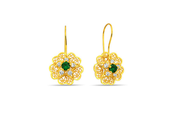 Pirnus Diamond Altın Küpe